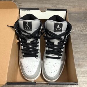 Jordan Black and White High-Top Sneakers